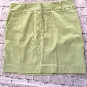Vineyard Vines Soft Lime Green Corduroy Skirt Size 8